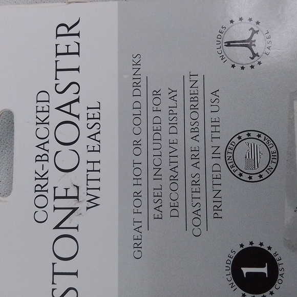 DOG -STONE COASTER with Easel and Nylon Collar - Picture 5 of 14